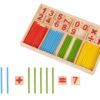 Дървени пръчки за броене - детска образователна играчка