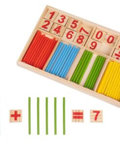 Дървени пръчки за броене - детска образователна играчка