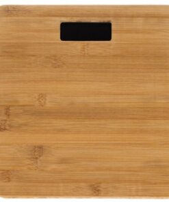 Кантар за баня от бамбук с Led осветление