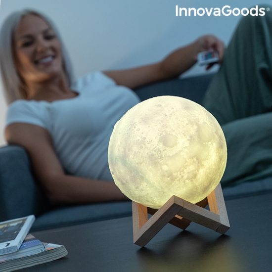 Лампа Луна със стойка - 3D модел с дистанционно