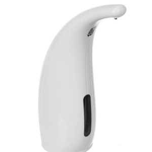 Сензорен автоматичен дозатор за течен сапун в бяло