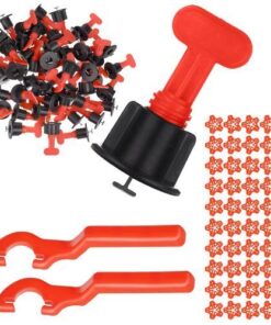 Система за изравняване на плочки 150 бр + гаечни ключове