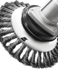 Стоманена телена четка за градински косачки и тримери