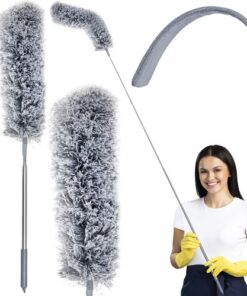 Телескопична четка за прах с две приставки