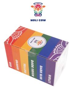 Фестивална пудра цветен парти прах Holi, сет от 6