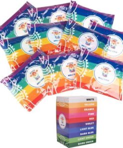 Фестивална цветна пудра Holi, сет от 10