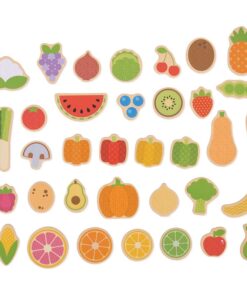 Mагнити дървени плодове и зеленчуци Bigjigs