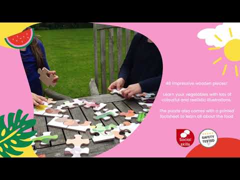 Голям дървен пъзел с плодове Bigjigs 4