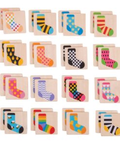 Детска дървена настолна игра Чорапи Bigjigs