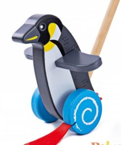Детска играчка за бутане - Пингвин Bigjigs