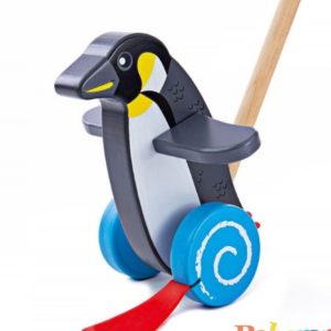 Детска играчка за бутане - Пингвин Bigjigs