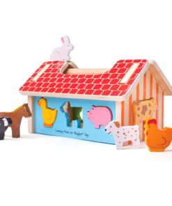 Дървен детски сортер Животните от фермата Bigjigs