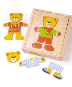 Дървен пъзел мече Мистър Беър Bigjigs