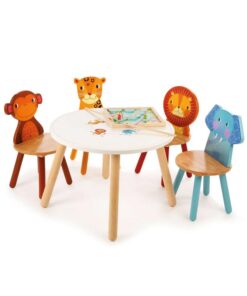 Дървена детска масичка Джунгла Bigjigs