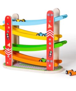 Дървена детска писта с колички Bigjigs