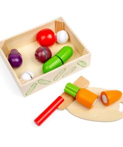 Дървени играчки за готвене - зеленчуци за рязане Bigjigs