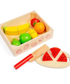 Дървени плодове за рязане - детски играчки за готвене Bigjigs
