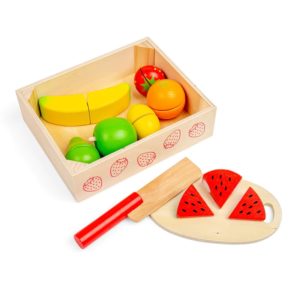 Дървени плодове за рязане - детски играчки за готвене Bigjigs