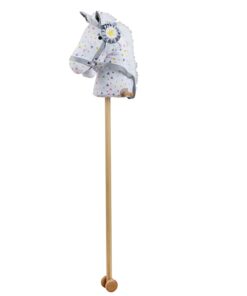 Дървено детско конче с пръчка за яздене Bigjigs