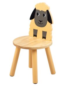 Дървено детско столче с овчица Bigjigs