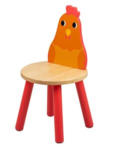 Дървено детско столче с пиленце Bigjigs