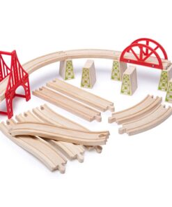 Дървено разширение за релси Мостове за детски влакчета Bigjigs