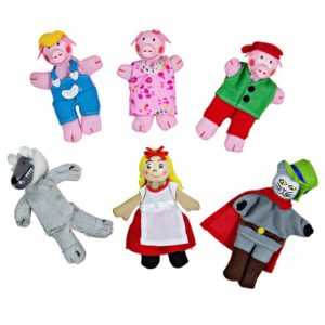 Кукли за пръсти Приказни герои за детски куклен театър Bigjigs