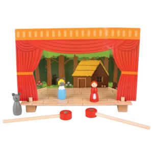 Магнитен дървен куклен театър за деца Bigjigs