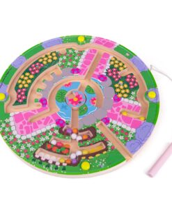 Магнитна игра – лабиринт градина с цветя Bigjigs
