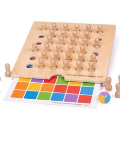 Настолна игра за памет - дървена игра Bigjigs