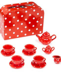 Порцеланов чаен сервиз за деца в куфарче Bigjigs