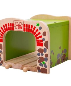 Двоен дървен тунел за дървени влакчета Bigjigs