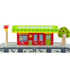 Комплект за дървени лакчета Дървена селска гара Bigjigs