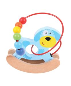 Детска дървена играчка люлка сортер Кученце Bigjigs