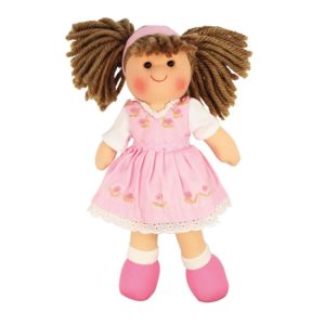 Детска кукла от плат Роуз 28 см Bigjigs