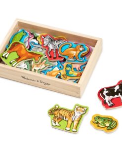 Детски дървен магнитен комплект с животни Melissa & Doug