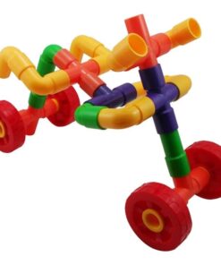 Детски конструктор с тръбички Bigjigs