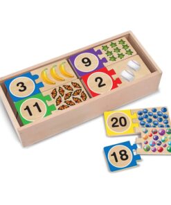 Дървен детски пъзел с числа Melissa & Doug