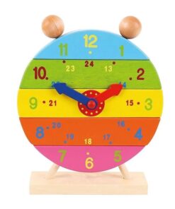 Дървен детски часовник сглобяем Bigjigs