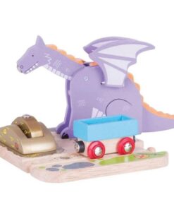 Дървен драконов кран за дървено влакче Bigjigs