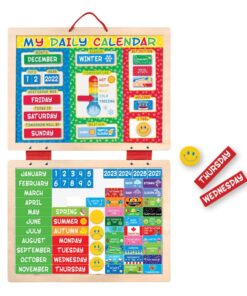 Дървен магнитен календар на английски език Melissa & Doug