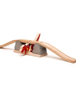 Дървен мостза влакчета с тиранозавър Bigjigs