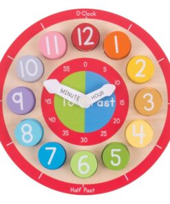 Дървен часовник сортер Кажи времето Bigjigs