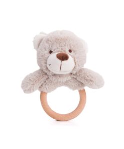 Дървена бебешка играчка ринг Меченце Bigjigs
