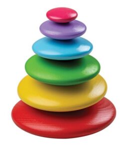 Дървена детска игра за баланс Дъга Bigjigs