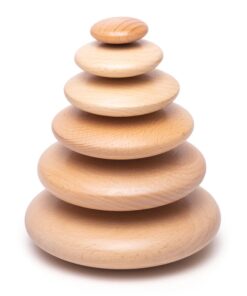 Дървена детска игра за баланс Натурален цвят Bigjigs