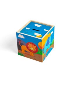 Дървена детска касичка Джунгла Bigjigs