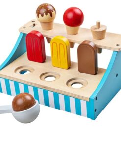 Дървена детска стойка със сладолед Bigjigs