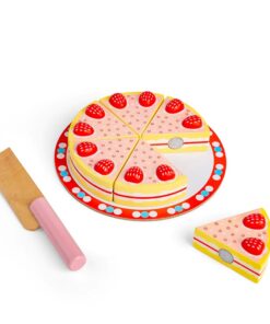 Дървена детска торта с ягоди Bigjigs