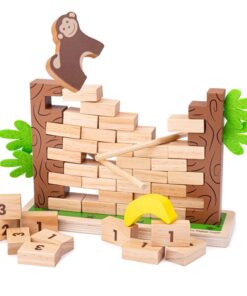 Дървена дженга игра за баланс Bigjigs